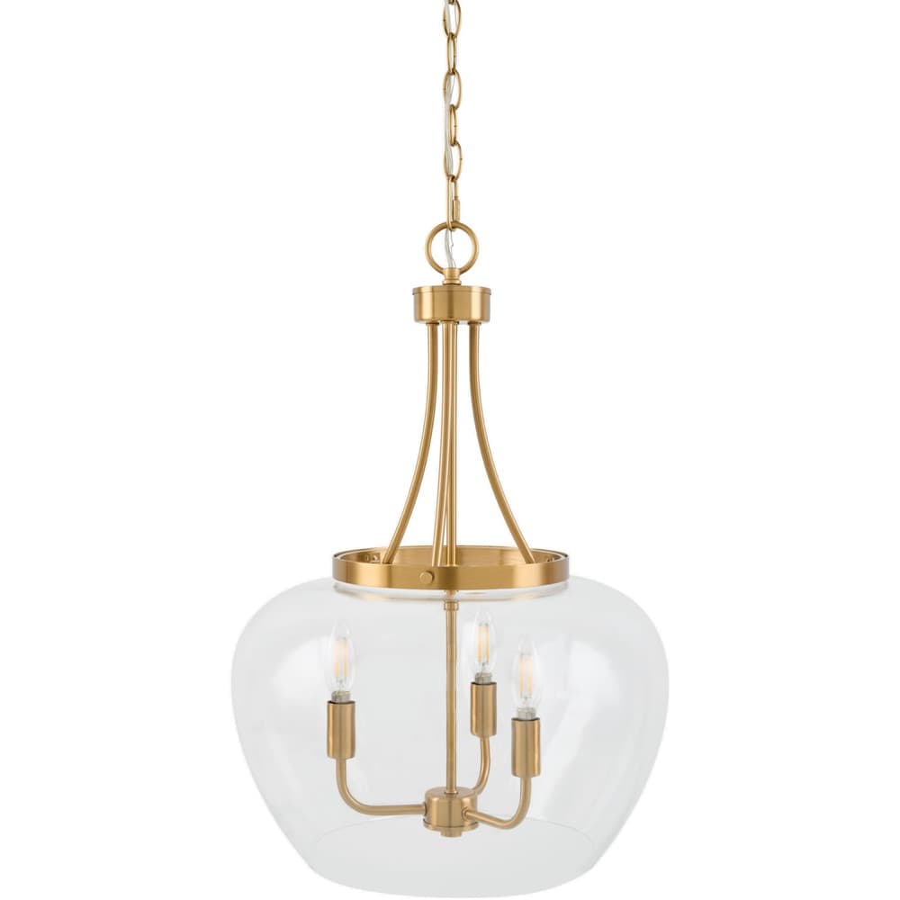 Yueva Metallic Brass Pendant by Livabliss