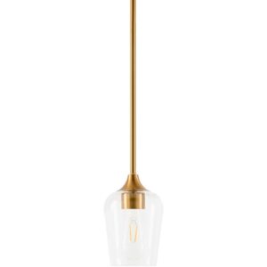 Yueva Metallic Brass Pendant by Livabliss