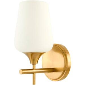 Yueva Metallic Brass Wall Sconce by Livabliss
