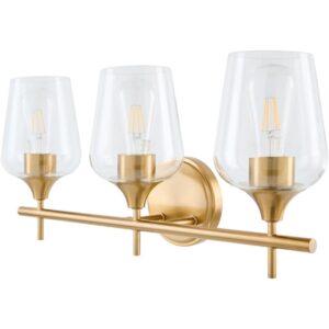 Yueva Metallic Brass Wall Sconce by Livabliss