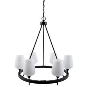 Yueva Black Chandelier by Livabliss