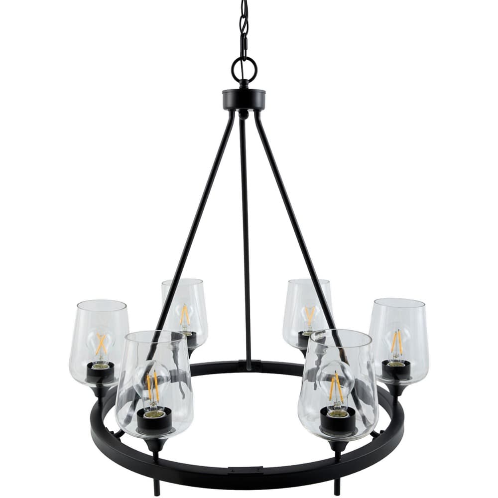 Yueva Black Chandelier by Livabliss