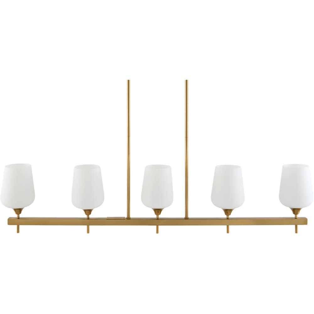 Yueva Metallic Brass Chandelier by Livabliss