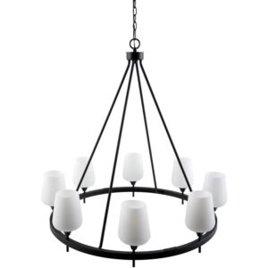 Yueva Black Chandelier by Livabliss
