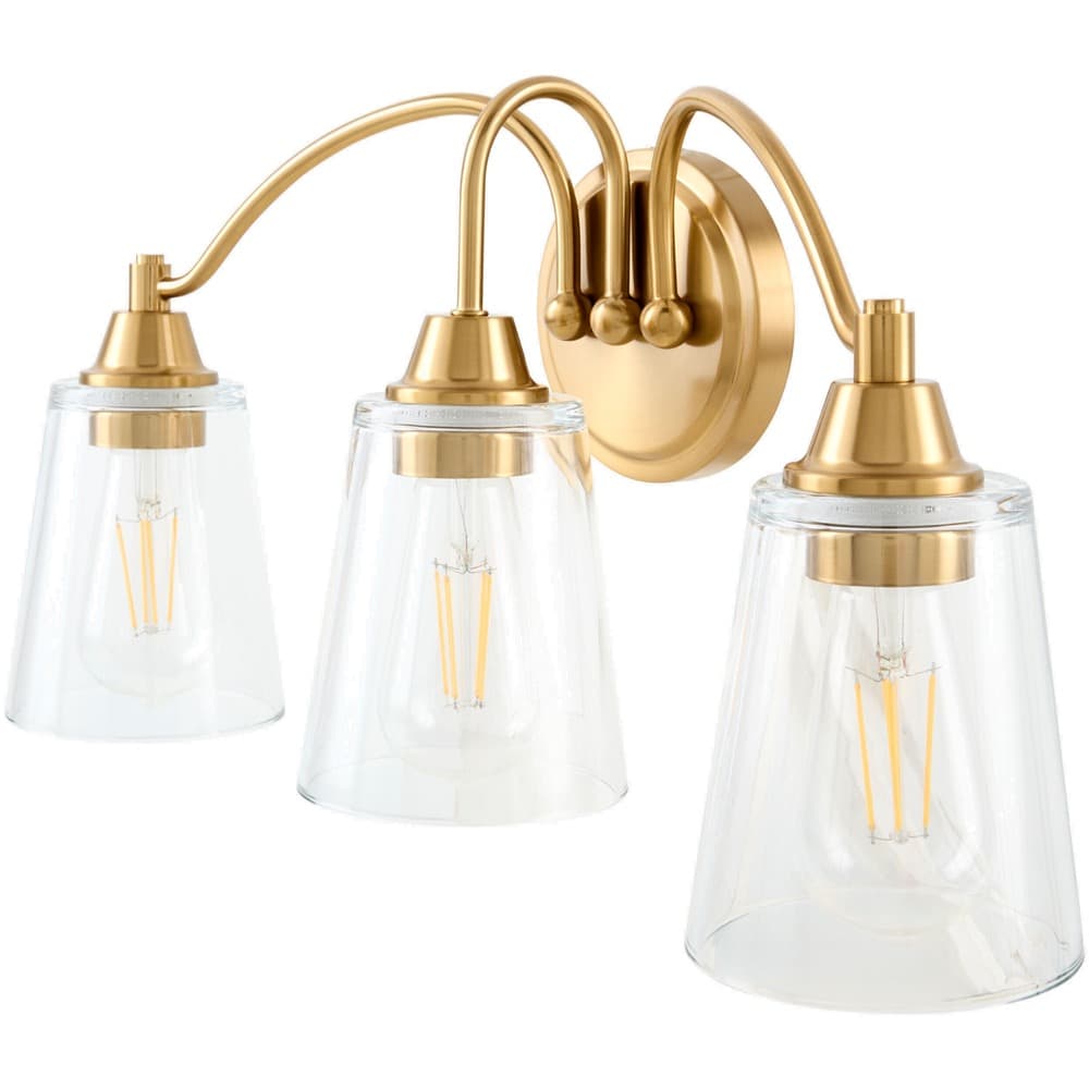 Yueva Metallic Brass Wall Sconce by Livabliss