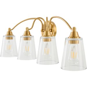 Yueva Metallic Brass Wall Sconce by Livabliss