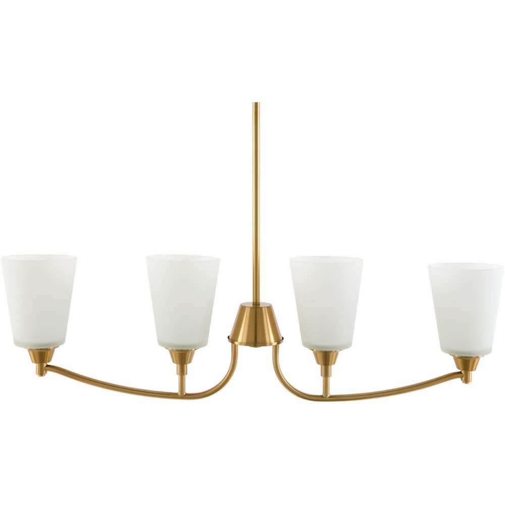 Yueva Metallic Brass Chandelier by Livabliss