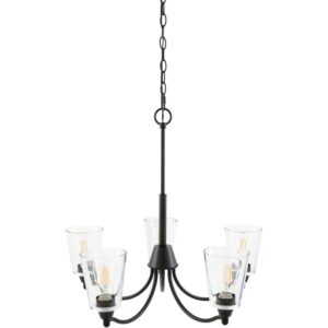 Yueva Black Chandelier by Livabliss