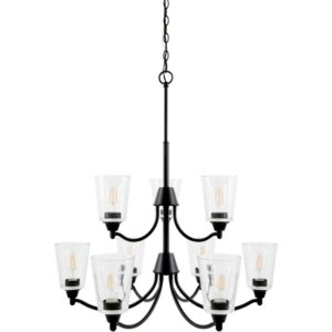 Yueva Black Chandelier by Livabliss