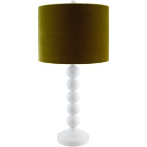 Zelda White Accent Table Lamp by Livabliss