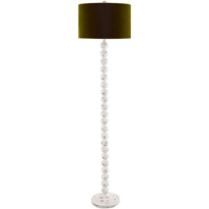 Zelda Cream Accent Floor Lamp by Livabliss