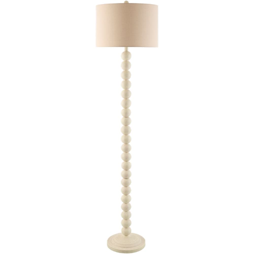 Zelda White Accent Floor Lamp by Livabliss