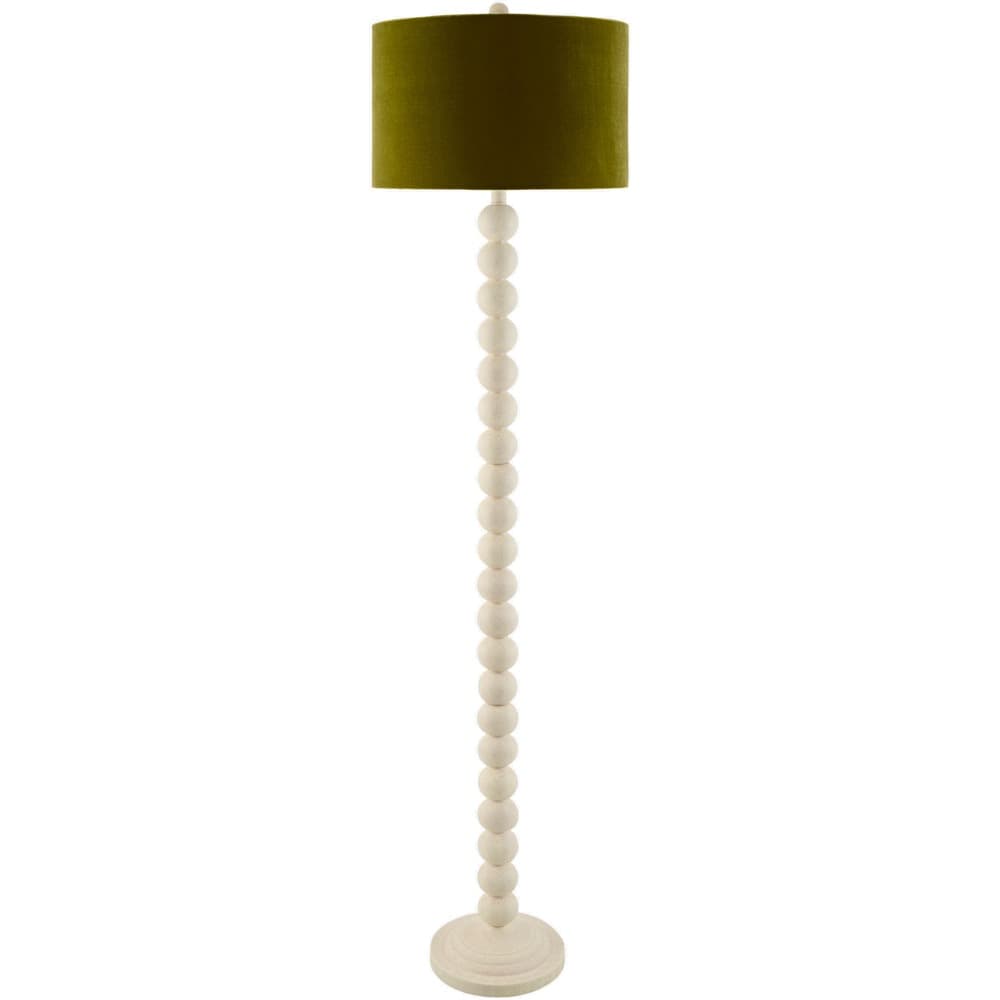 Zelda White Accent Floor Lamp by Livabliss