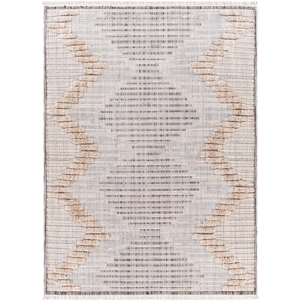 Zaragoza Medium Gray Machine Woven Rug by Livabliss