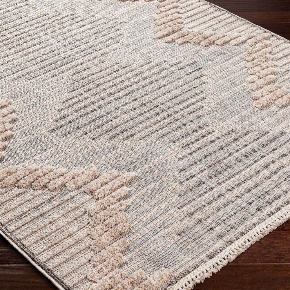 Zaragoza Medium Gray Machine Woven Rug by Livabliss - Image 2