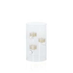 Suspended Glass Tealight Holder/Hurricane by Zodax