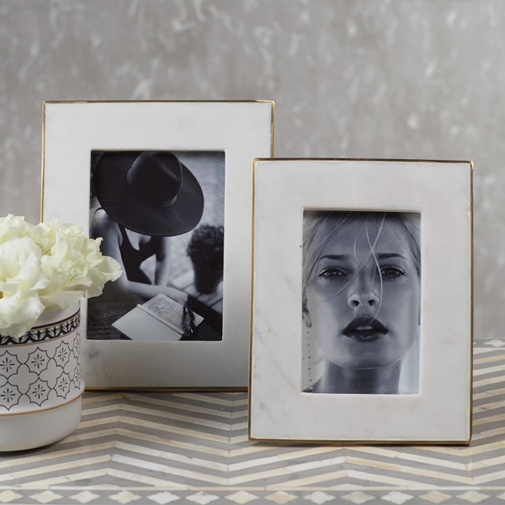 Marmo Photo Frame- 5" x 7" by Zodax - Image 2
