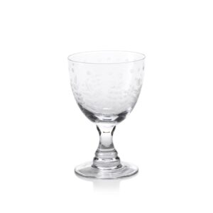 Spring Leaves Cut Design Red Wine Glasses Set of 4 by Zodax