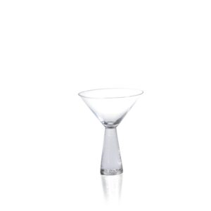 Livogno Martini Glasses on Hammered Stem Set of 4 by Zodax