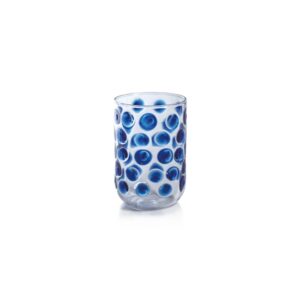 Airelles Glasses Tumblers in Blue Set of 4 by Zodax