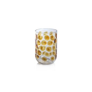 Airelles Glasses Tumblers in Amber Set of 4 by Zodax