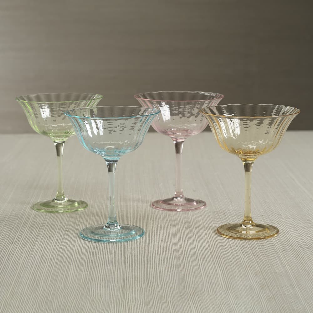 Apéritif Summer Cocktail Coupes in Lychee Set of 4 by Zodax - Image 2