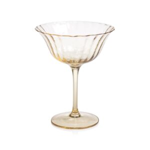 Apéritif Summer Cocktail Coupes in Goldenrod Set of 4 by Zodax