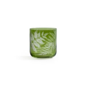 Fern Leaf Rock Glasses Set of 6 by Zodax