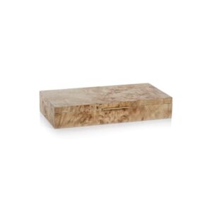 Burlwood Veneer Box by Zodax