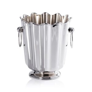 Orléans Brass Wine + Champagne Bucket in Polished Nickel by Zodax