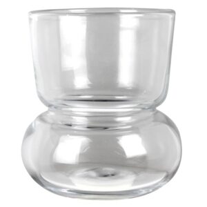 Wide Tulip Glass Vase by HomArt