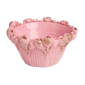 Les Fleurs Pink Bowl by Abigails