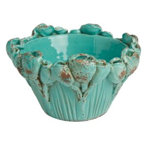 Les Fleurs Seafoam Bowl by Abigails