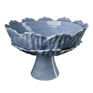 Periwinkle Foliage Footed Compote by Abigails