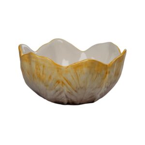Elisabetta Yellow Flower Cereal Bowl Set of 2 by Abigails