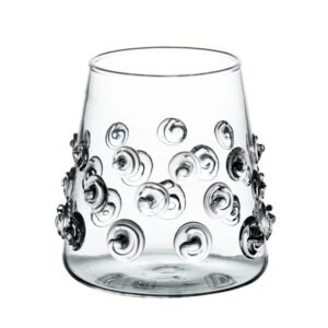 Votive with Glass-Applied Swirls by Abigails