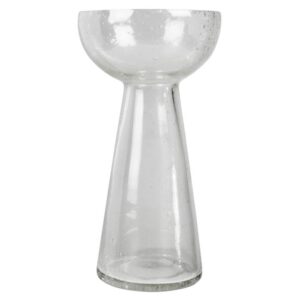 Seeded Glass Bulb Vase Set of 2 by HomArt
