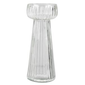 Fluted Ribbed Bulb Vase Set of 2 by HomArt