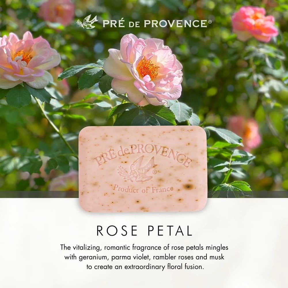 Rose Petal Shea Butter Soap by Pre de Provence - Image 3