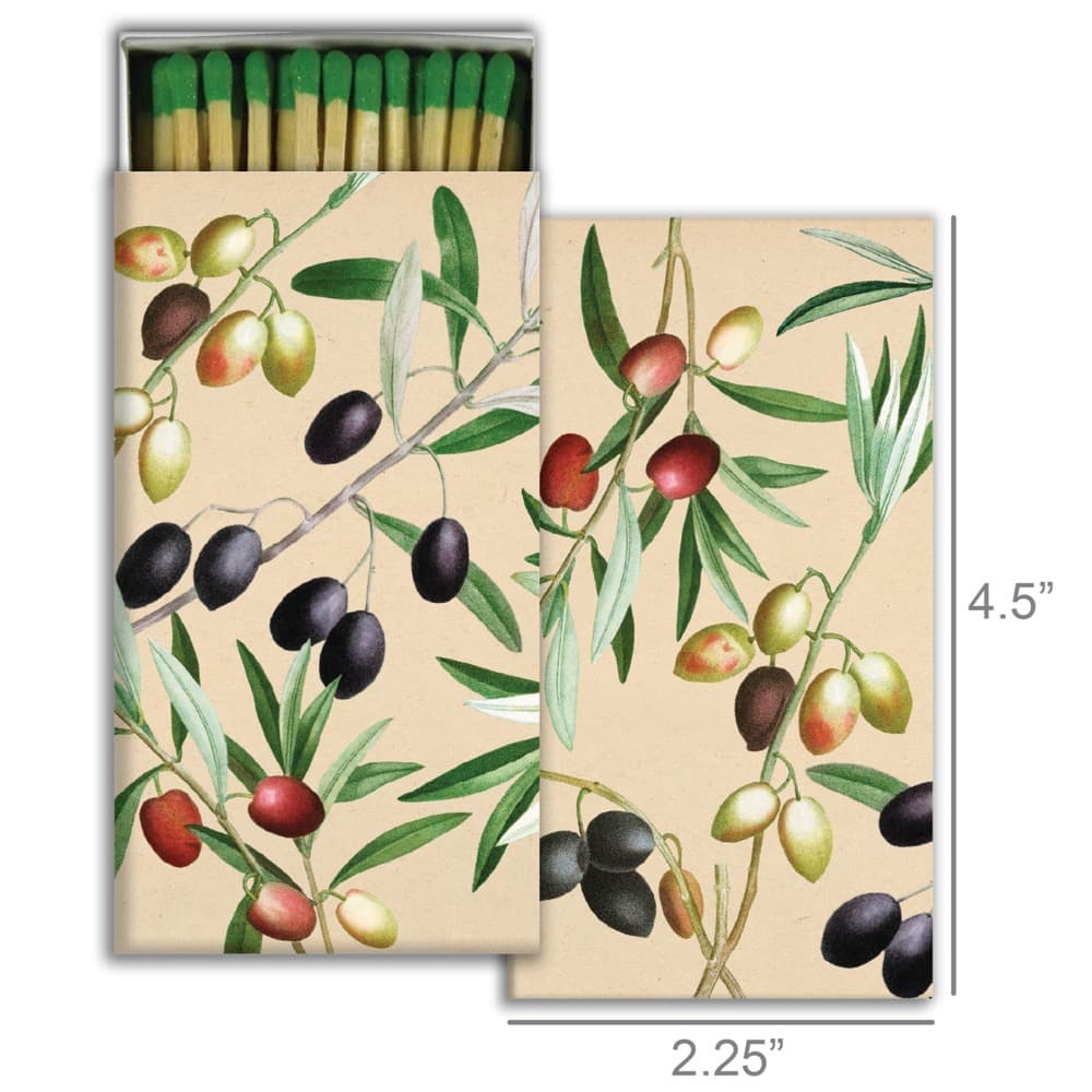 Olives Matches Set of 6 Boxes by HomArt - Image 2