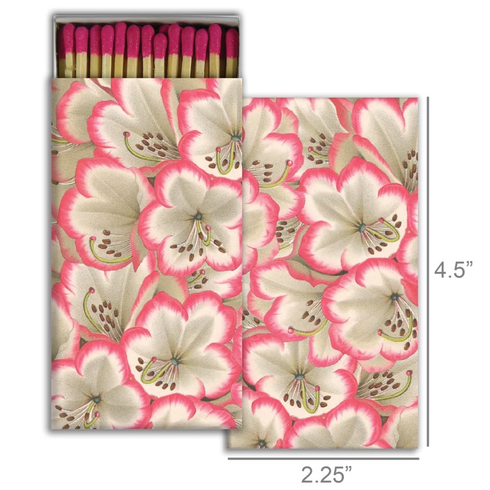 Rhododendron Matches Set of 6 Boxes by HomArt - Image 2