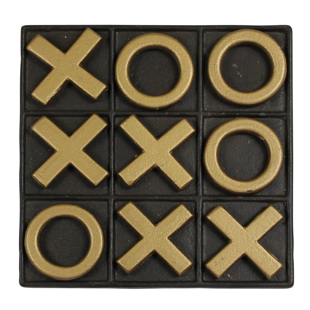Cast Iron Tic Tac Toe Game by HomArt