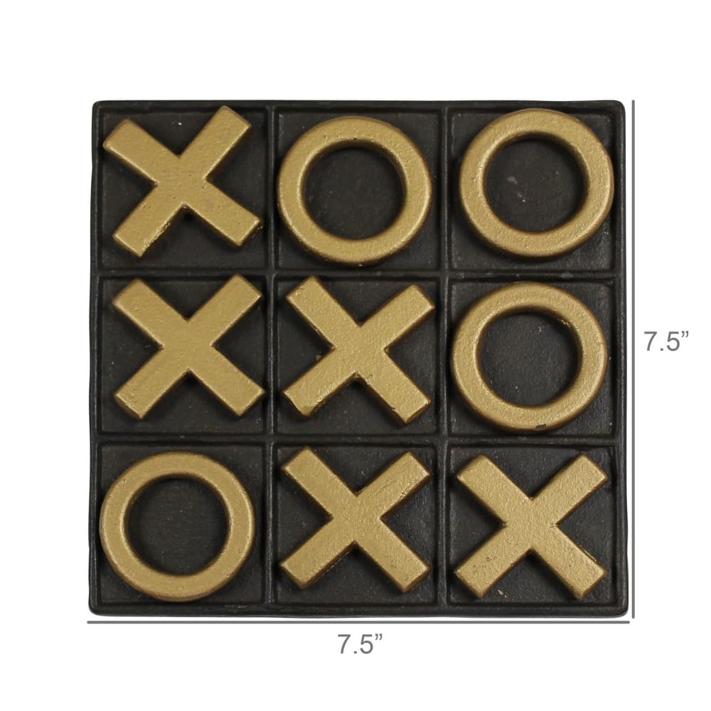 Cast Iron Tic Tac Toe Game by HomArt - Image 2