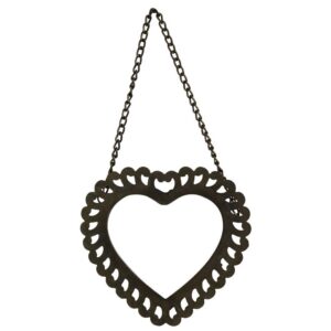 Leaded Glass Heart Frame Set of 2 by HomArt